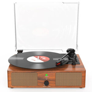 Wireless Bluetooth 3-speed Vinyl Player with Built-in Speaker UD-001