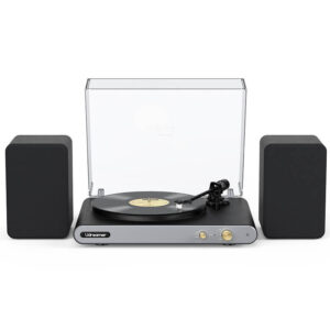 Minimalist Modern Stylish 3-Speed Hifi Turntable Set UD-018
